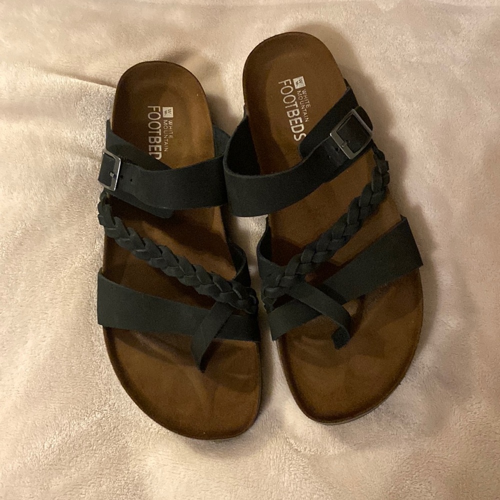 White mountain footbeds sandals